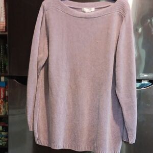 Christina Purple Crew Neck Sweater Relaxed Fit